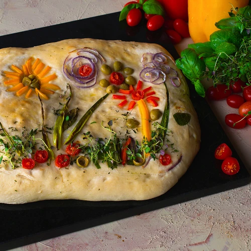 Žulový kameň na pizzu obdĺžnikový 37 x 35 cm - 11