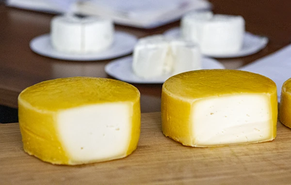 Domáci žltý syr typu Gouda