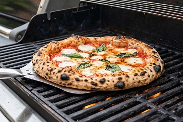 Neapolská pizza z plynového grilu