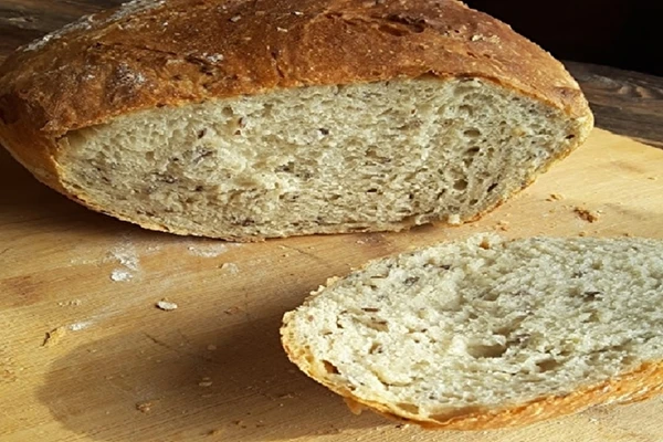 Pšeničný chlieb na droždí s ľanovými semienkami